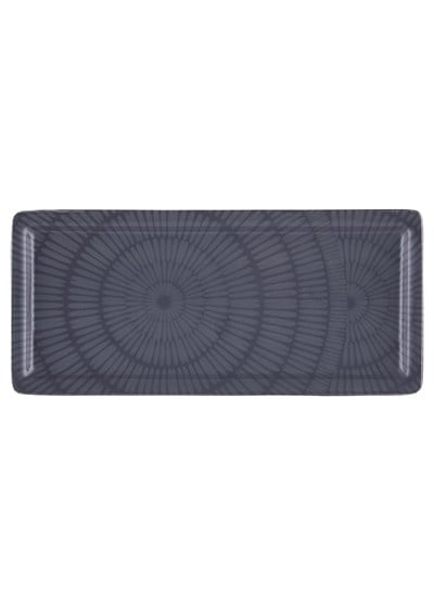 The Mia Noon Dikdörtgen Servis Tabağı Gri 35x16 cm