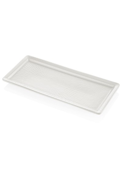 The Mia Noon Dikdörtgen Servis Tabağı Krem 35x16 cm