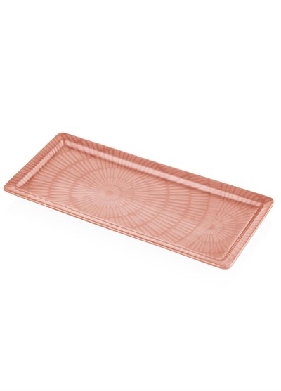 The Mia Noon Dikdörtgen Servis Tabağı Somon 35x16 cm