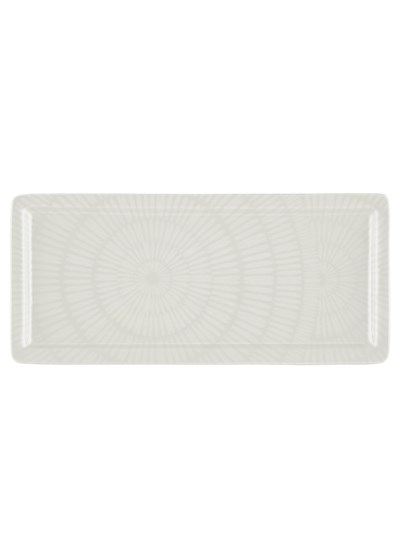 The Mia Noon Dikdörtgen Servis Tabağı Krem 35x16 cm