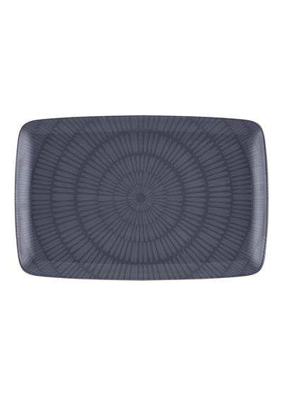 The Mia Noon Dikdörtgen Servis Gri 33x21 cm