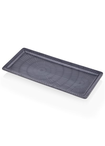 The Mia Noon Dikdörtgen Servis Tabağı Gri 35x16 cm