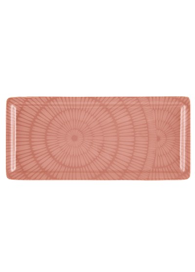 The Mia Noon Dikdörtgen Servis Tabağı Somon 35x16 cm