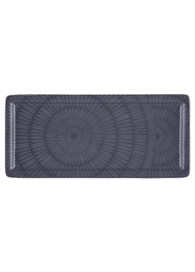 The Mia Noon Dikdörtgen Servis Gri 35x16 cm