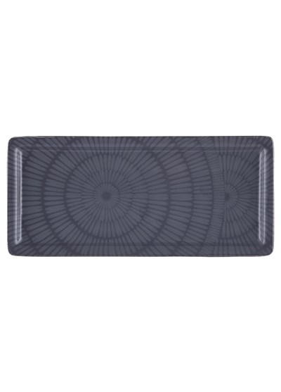 The Mia Noon Dikdörtgen Servis Tabağı Gri 35x16 cm
