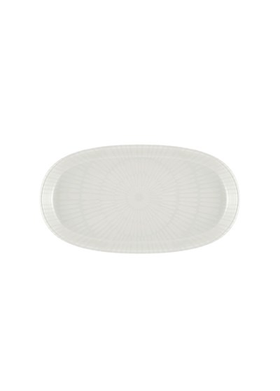 The Mia Noon Oval Servis Tabağı 2li Krem 26 cm