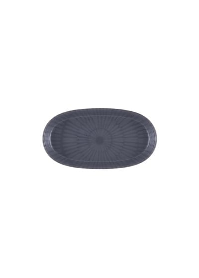 The Mia Noon Oval Servis Tabağı 2li Set Gri 17 cm