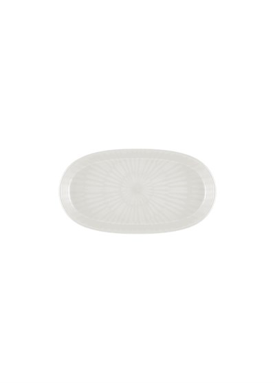 The Mia Noon Oval Servis Tabağı 2li Krem 17 cm