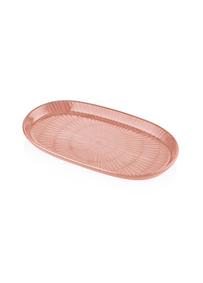 The Mia Noon Oval Servis Tabağı 2li Somon 29 cm