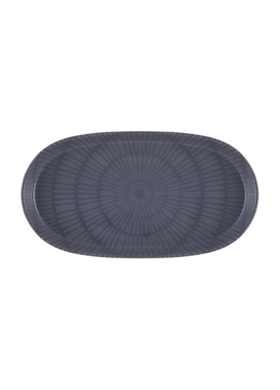 The Mia Noon Oval Servis Tabağı 2li Set Gri 29 cm