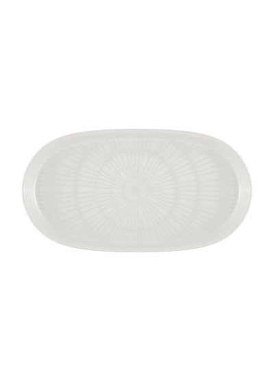 The Mia Noon Oval Servis Tabağı 2li Set Krem 29 cm