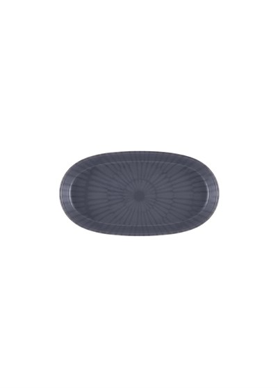 The Mia Noon Oval Servis Tabağı 2li Set Gri 17 cm