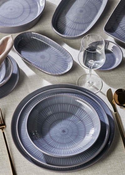 The Mia Noon Servis Tabağı Gri 30 Cm