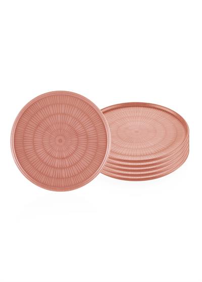 The Mia Noon Servis Tabağı 6lı Set Somon 26 cm