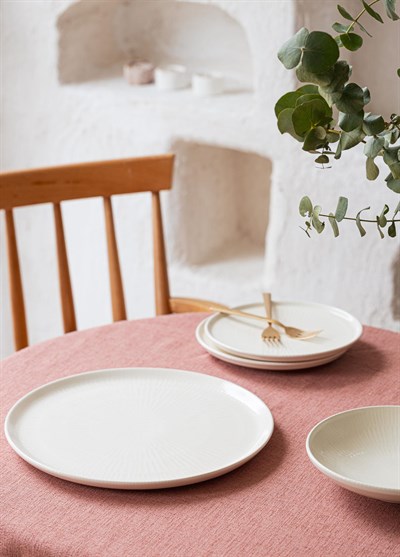 The Mia Noon Servis Tabağı Krem 30 Cm