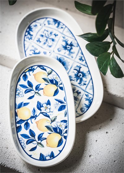 The Mia Odore Di Limone Oval Servis Tabağı 2li 23 cm