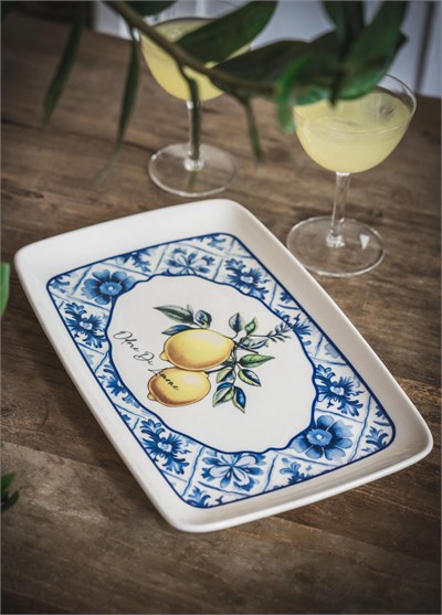 The Mia Odore Di Limone Dikdörtgen Servis Tabağı 31x20 cm