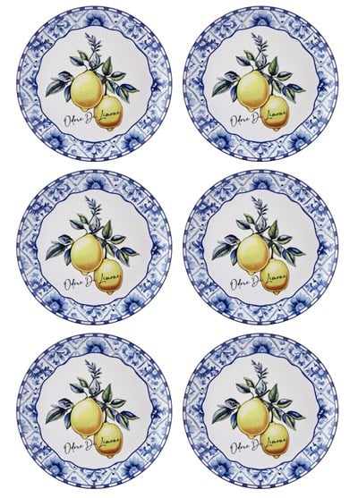 The Mia Odore Di Limone Servis Tabağı 6lı Set 26 cm ODL003