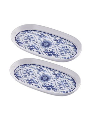 The Mia Odore Di Limone Oval Servis Tabağı 2li Set 29 cm