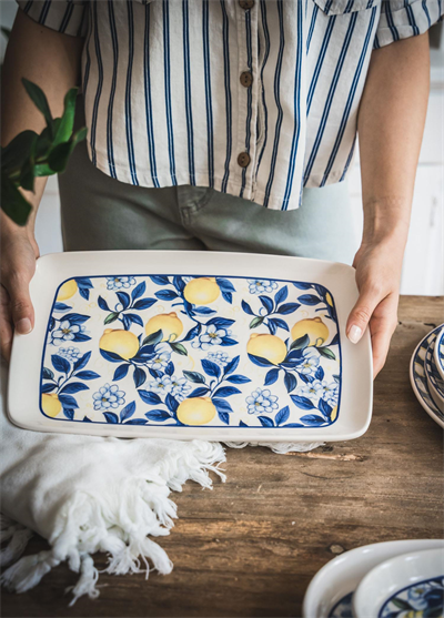 The Mia Odore Di Limone Dikdörtgen Servis 33x21 cm ODL0010