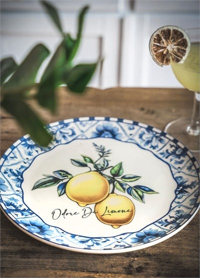 The Mia Odore Di Limone Servis Tabağı 6lı Set 26 cm ODL003