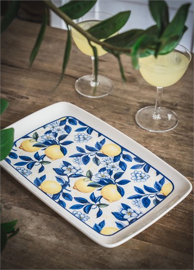 The Mia Odore Di Limone Dikdörtgen Servis Tabağı 31x20 cm