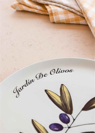 The Mia Olivos Ayaklı Servis Tabağı 10x30 cm