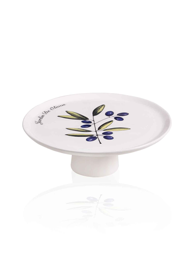 The Mia Olivos Ayaklı Servis Tabağı 10x30 cm