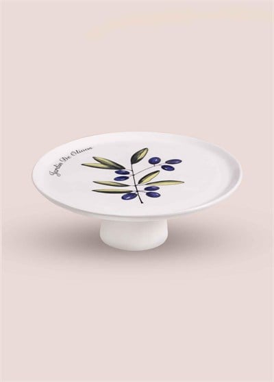 The Mia Olivos Ayaklı Servis Tabağı 30x10 cm