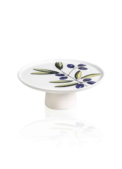 The Mia Olivos Ayaklı Servis Tabağı 26x10 cm