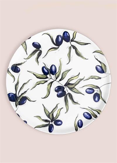 The Mia Olivos Ayaklı Servis Tabağı 10x30 cm OVS0010