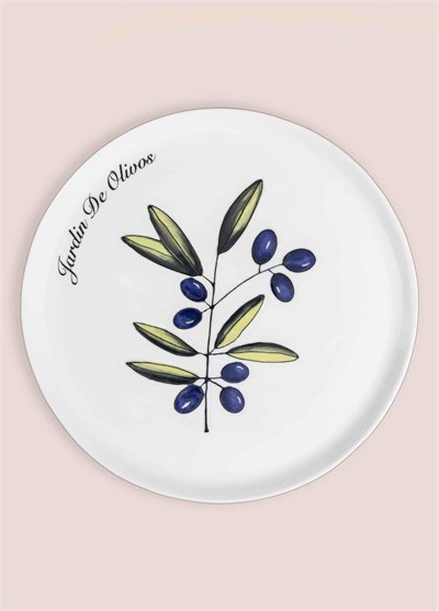 The Mia Olivos Ayaklı Servis Tabağı 30x10 cm