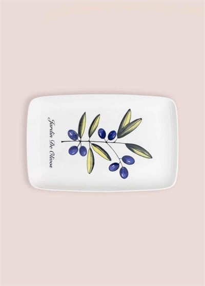 The Mia Olivos Dikdörtgen Servis Tabağı 31x20 cm OVS0015