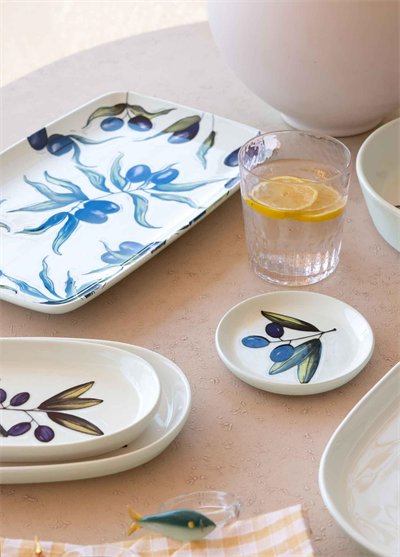 The Mia Olivos Dikdörtgen Servis 33x21 cm OVS0016