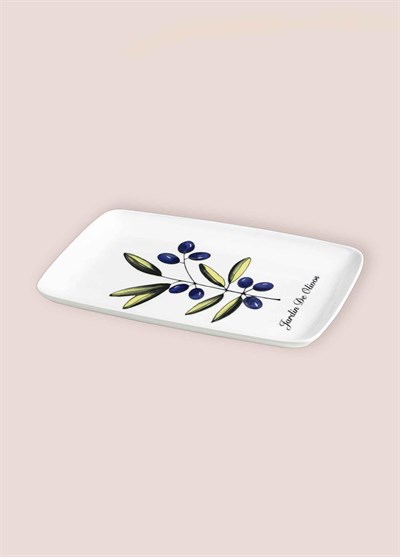 The Mia Olivos Dikdörtgen Servis Tabağı 31x20 cm OVS0015