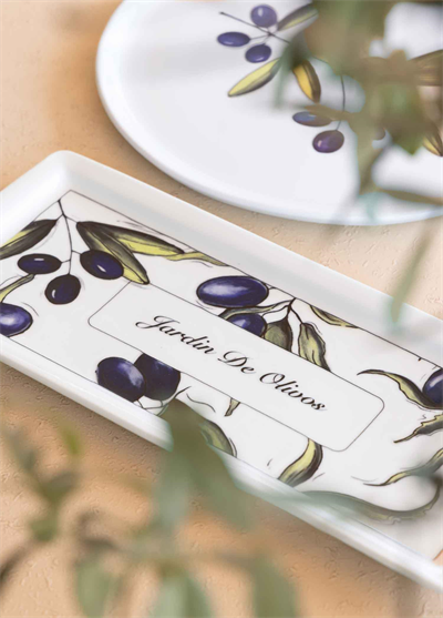 The Mia Olivos Dikdörtgen Servis 35x16 cm