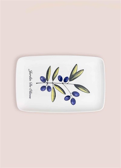 The Mia Olivos Dikdörtgen Servis Tabağı 31x20 cm OVS0015