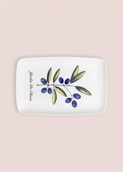 The Mia Olivos Dikdörtgen Servis Tabağı 31x20 cm OVS0015
