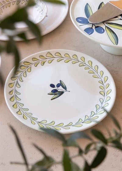 The Mia Olivos Servis Tabağı 6lı Set 26 cm OVS0004