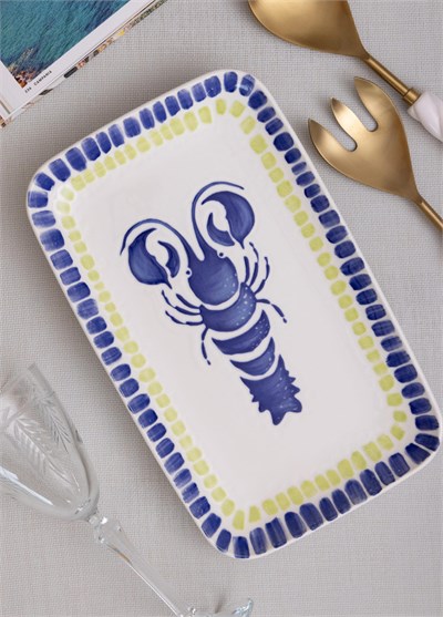 The Mia Palma Dikdörtgen Servis Tabağı 31x20 cm