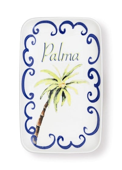 The Mia Palma Dikdörtgen Servis Tabağı 31x20 cm
