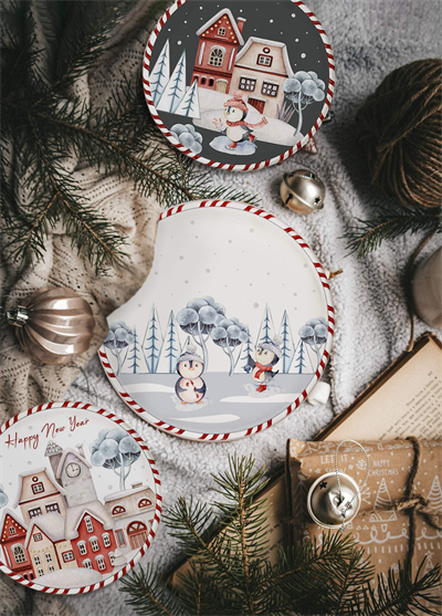 The Mia Penguin Servis Tabağı 6 Lı Set 26 cm NEW012