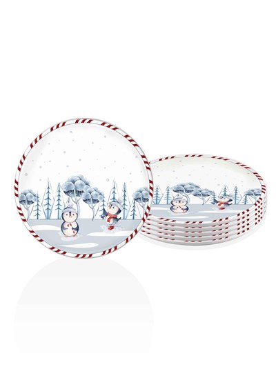 The Mia Penguin Servis Tabağı 6 Lı Set 26 cm NEW012