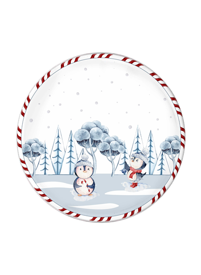 The Mia Penguin Servis Tabağı 6 Lı Set 26 cm NEW012