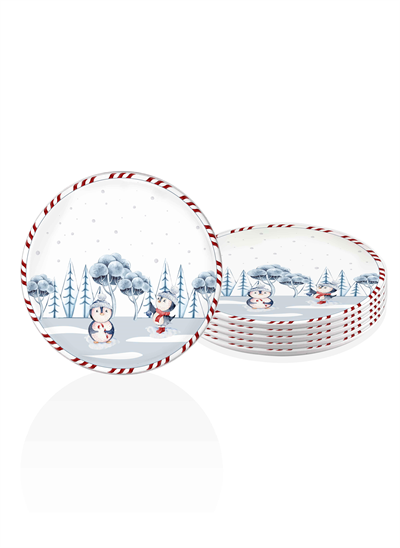 The Mia Penguin Servis Tabağı 6 Lı Set 26 cm NEW012