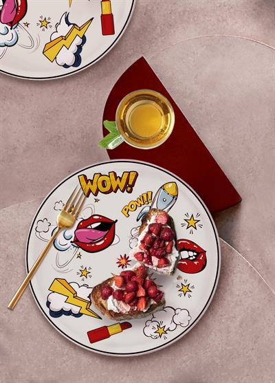 The Mia Popart Servis Tabağı 6 Lı Set 26 cm