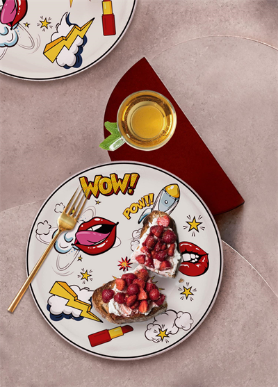 The Mia Popart Servis Tabağı 6 Lı Set 26 cm