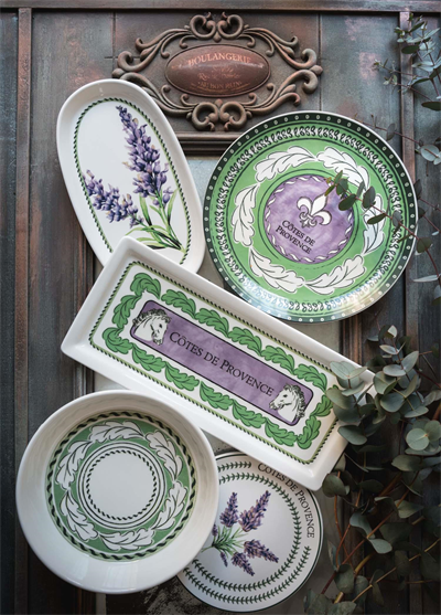 The Mia Provence Lavanta Oval Servis 2li 26 cm