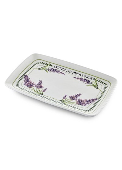 The Mia Provence Lavanta Dikdörtgen Servis Tabağı 31x20 cm