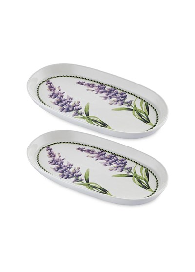 The Mia Provence Lavanta Oval Servis Tabağı 2li Set 29 cm